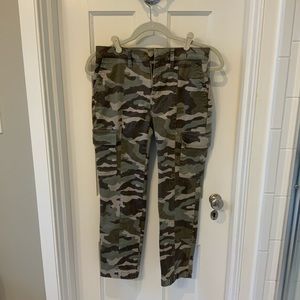 J. Crew petite vintage straight cargos in camouflage